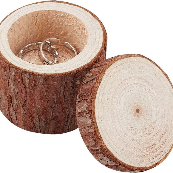 Other - Ring Box, Wooden Ring Dish Storage Box Wedding Ceremony Wood Ring Bearer Box Rus
